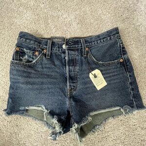 Levi’s Dark Wash Jean Shorts